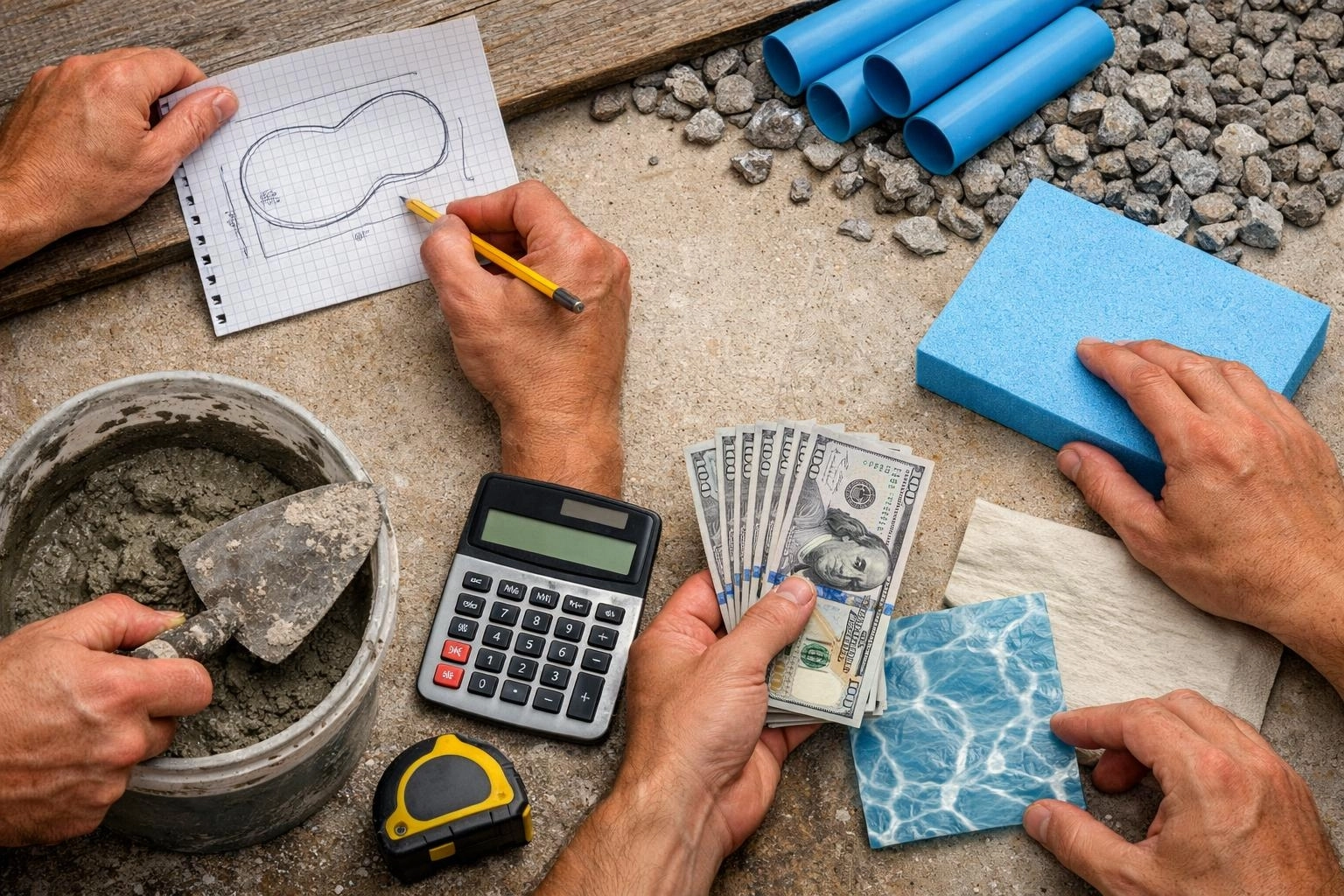 Cheapest ways to build a swimming pool