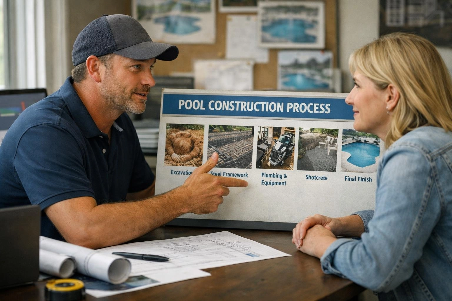 Pool construction process