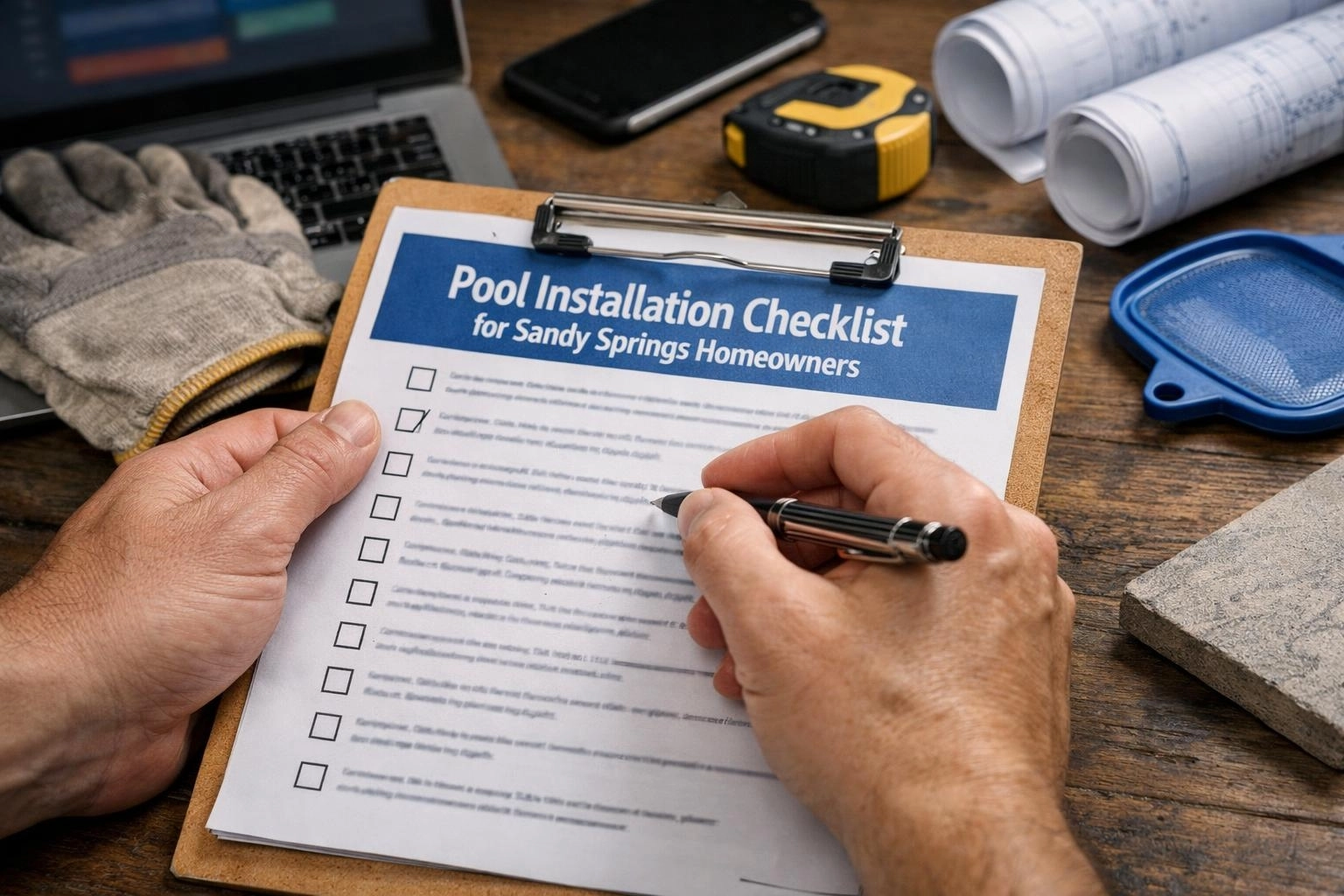 Pool Installation Checklist for Sandy Springs Homeowners