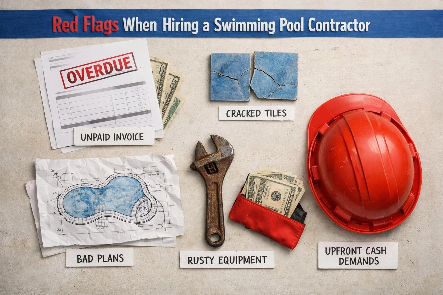 Red flags when hiring a swimming pool contractor