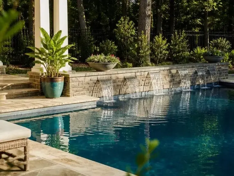 Gunite pool renovation in Sandy Springs