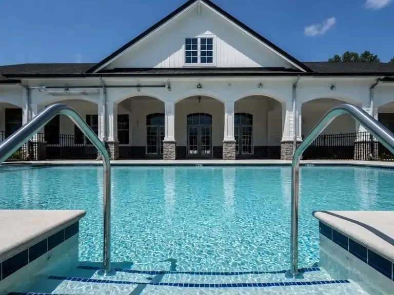 Excavation setup for Historic Brookhaven pool build