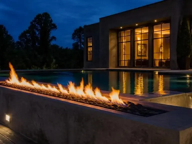 Custom pool layout plan in Sandy Springs GA
