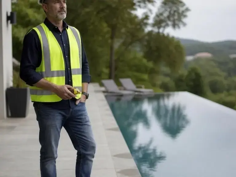 Pool installation layout review in Sandy Springs GA