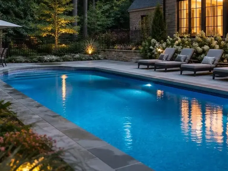 Excavation layout for a Buckhead custom pool build